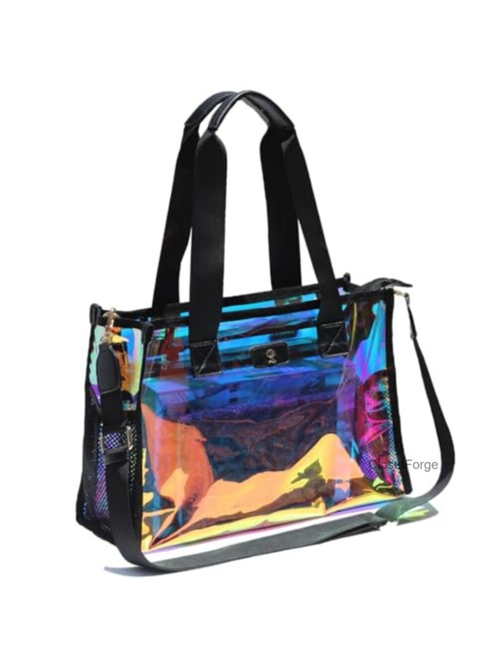 Clear Iridescent Soap Bubble Tote Bag Stadium Approved
